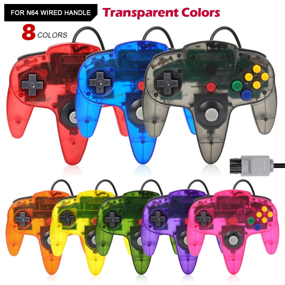 N64 Controller Classic Wired Remote Control Joystick Video Game Console Joypads