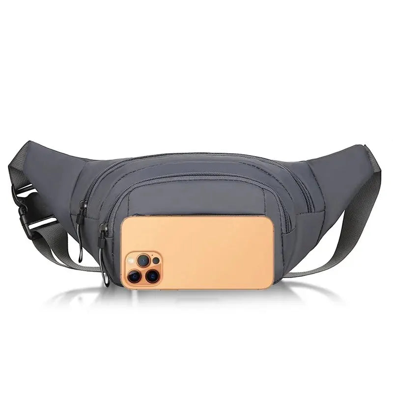 Canvas Fit Waistpack Mobile Waistpack Men's Anti Theft Ultra Thin Invisible