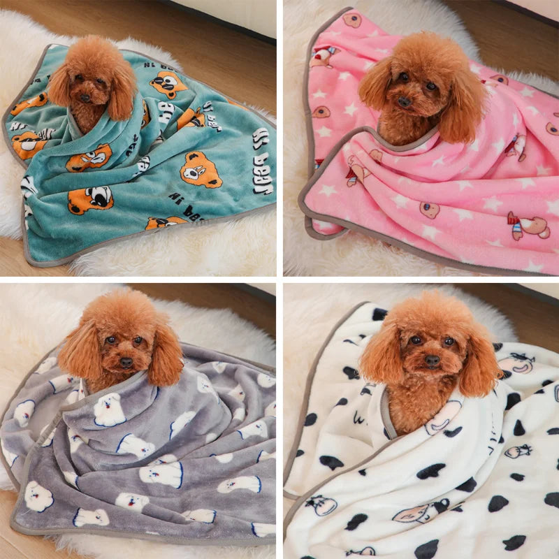 Dog Pet heating Blanket Soft Spring Warm Dog Bed Blanket Cute Pet Sheets Warm Mat Comfortable Cat Dog Pad Blanket