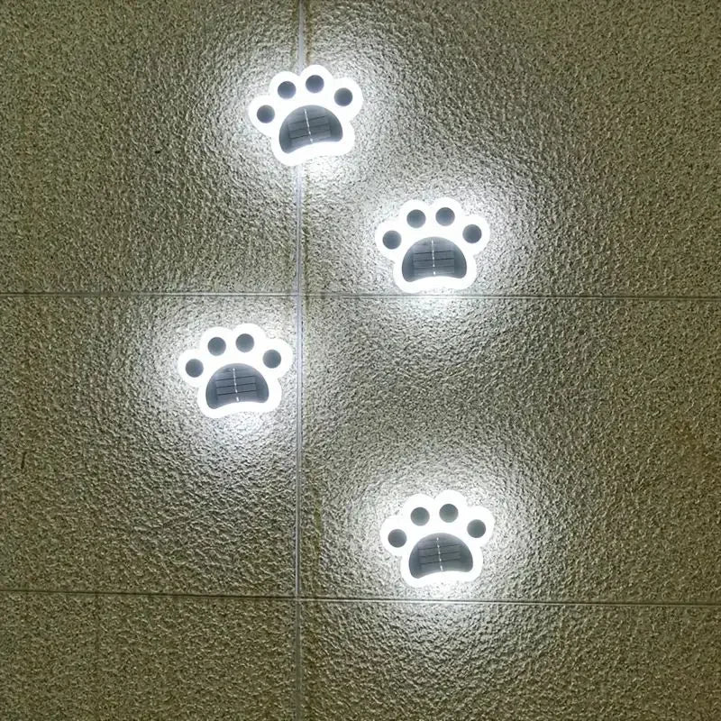 4/1Pack Solar cat claw buried light outdoor waterproof  decoration lawn light