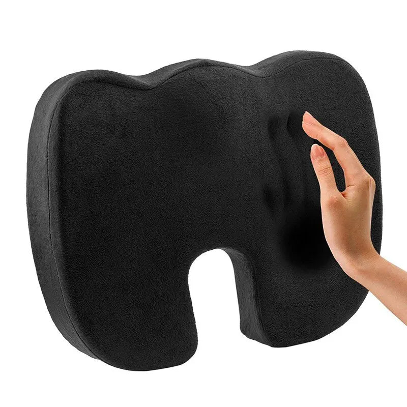 Office Chair Cushion Car Seat Cushion Memory Foam Sciatica Relief Pillow Correct Sitting Posture