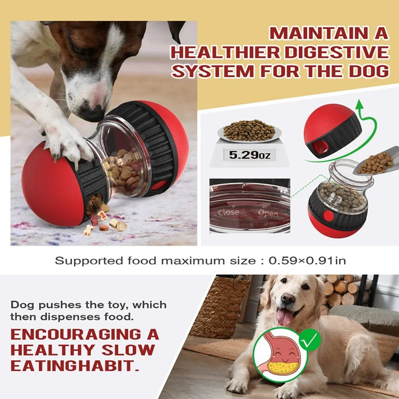 Slow Food Dog Puzzle Toy Rotating Food Leaking Super Ball Green