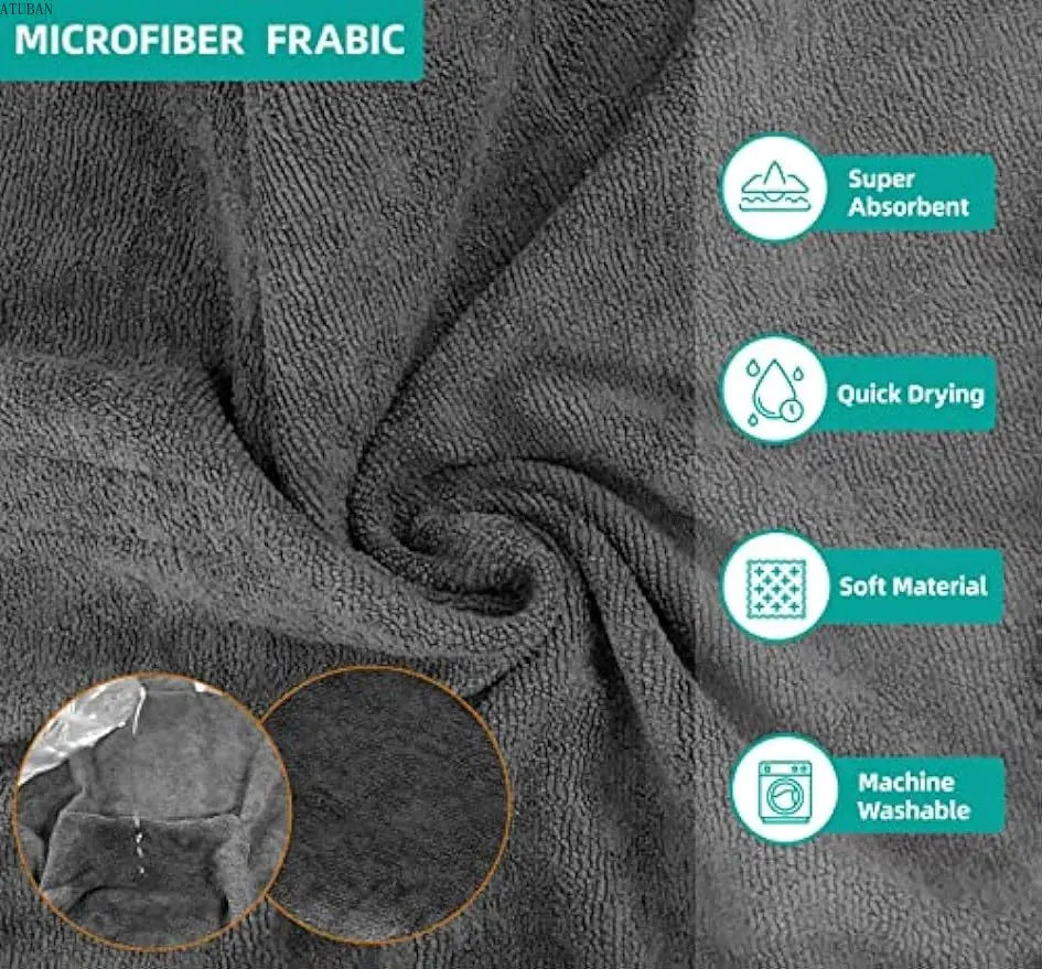 Bathrobe Towel Dog Drying Coat, Microfibre Material Fast Drying Super Absorbent