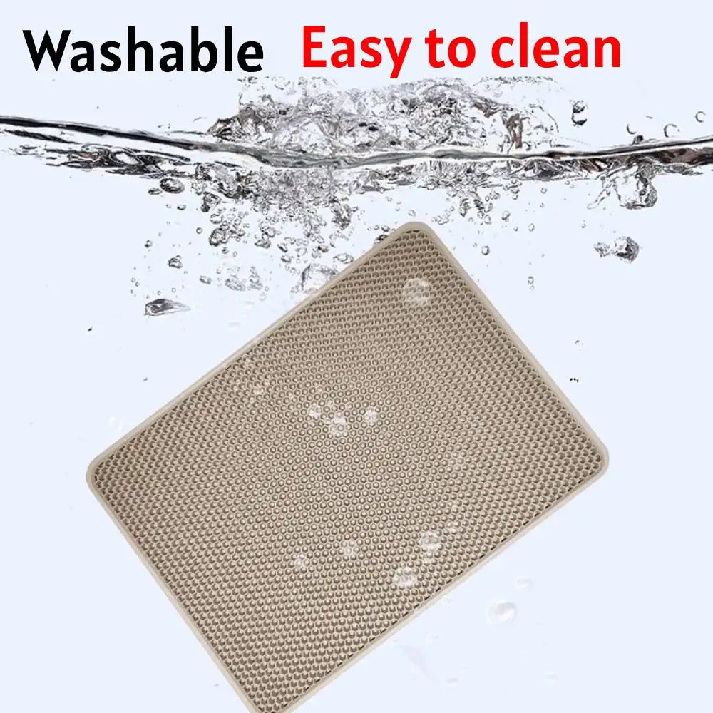 Double Layer EVA Cat Litter Pad Large Waterproof Non-slip Sand Basin Filter Kitten Dog Washable Cats Pet Products Accessories