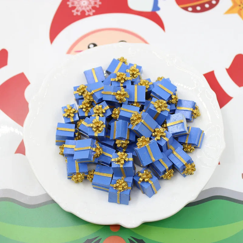 5-20PCS Mini Christmas Gift Box 1/12Scale Resin Simulation Cute Gift