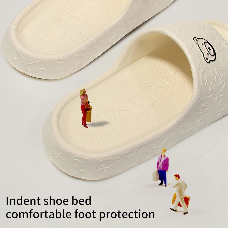 Non-slip Slippers Female Outer Wear  Bathroom Indoor Home Sandals Summer Eva