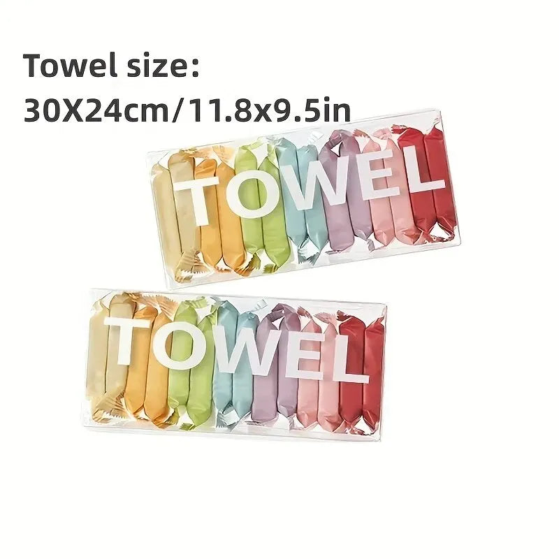 14pcs/box Disposable Washcloth Portable Travel Towel Thickened Compressed