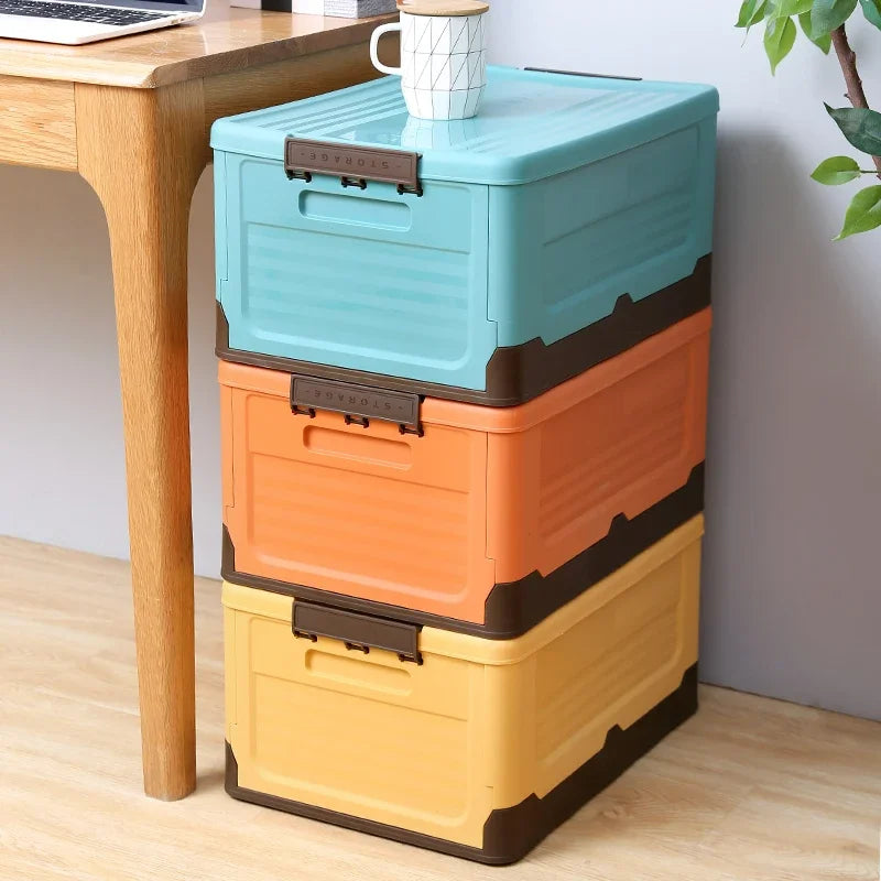 Folding Storage Box Multifunction Foldable Organizer Container Plastic