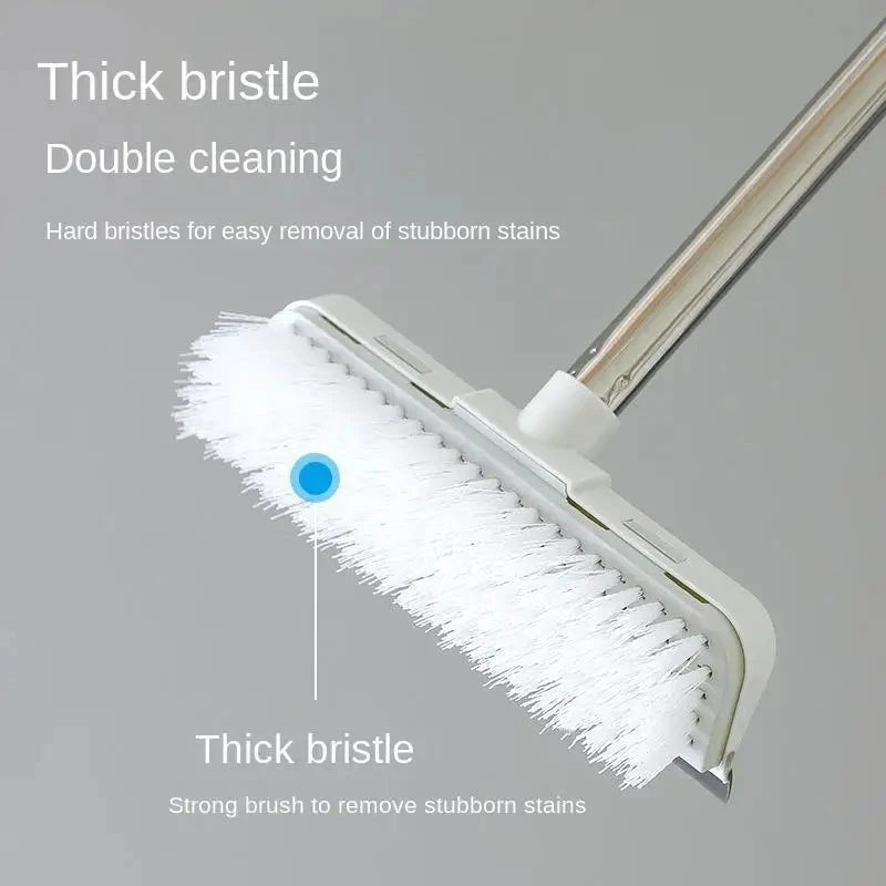 Toilet brush floor cleaning wiper long handle floor cleaning bristles