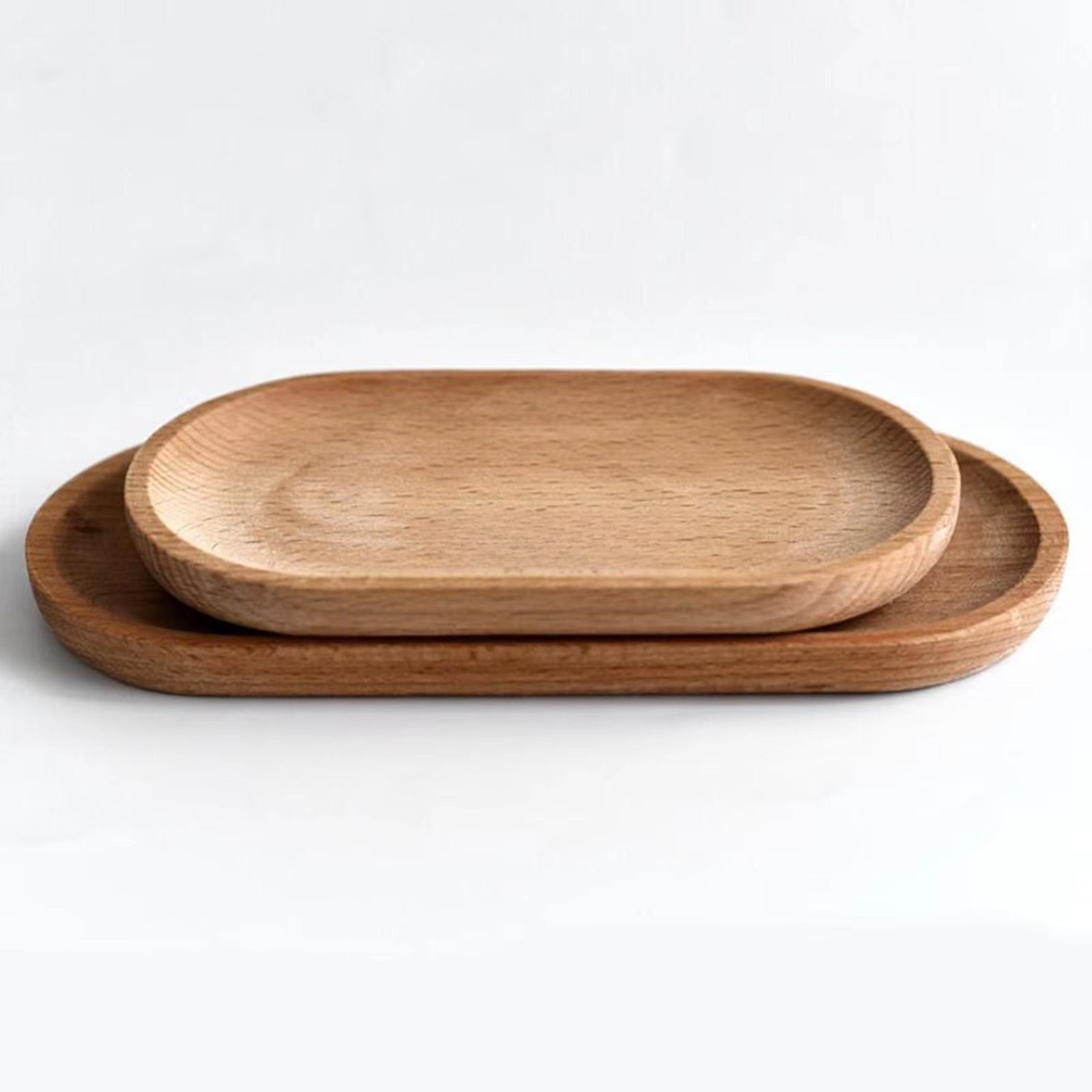 Oval Wooden Tea Tray Serving Table Plate Snacks Food Storage Dish for Tray Fruit Dishes Saucer Dessert Serving Tray Bamboo Tray