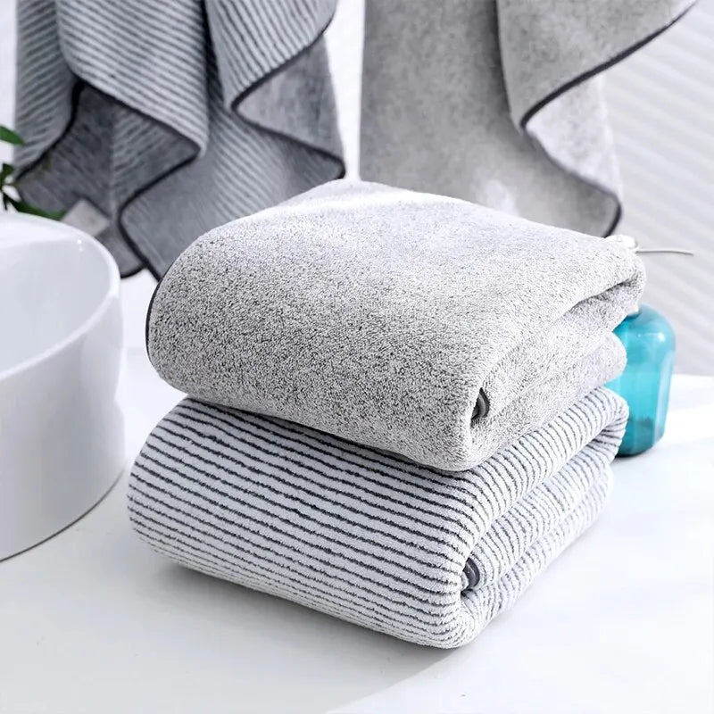 1PCS Thickened Bath Towels Microfiber Towel for Gym Sports Shower Robe