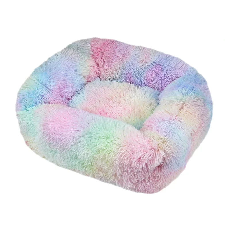 Dog Bed Sleeping Mat Winter Fluffy Plush Cat Bed Square Dog Beds Soft Puppy Cushion