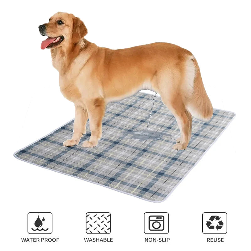 Dog Pee Pads Mat Washable Reusable Pet Urine Mat Car Seat Sofa Waterproof Absorbent Puppy Cat Training Diaper Mat