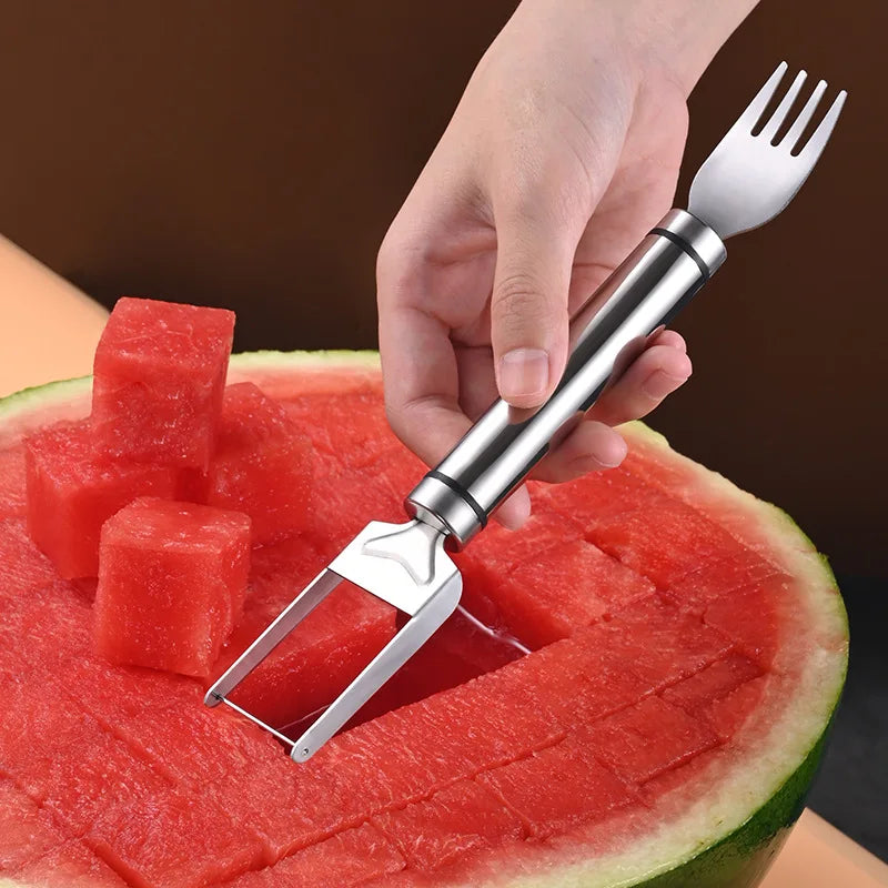 Stainless Steel Windmill Watermelon Cutter Fruit Slicer Tool Watermelon Digger