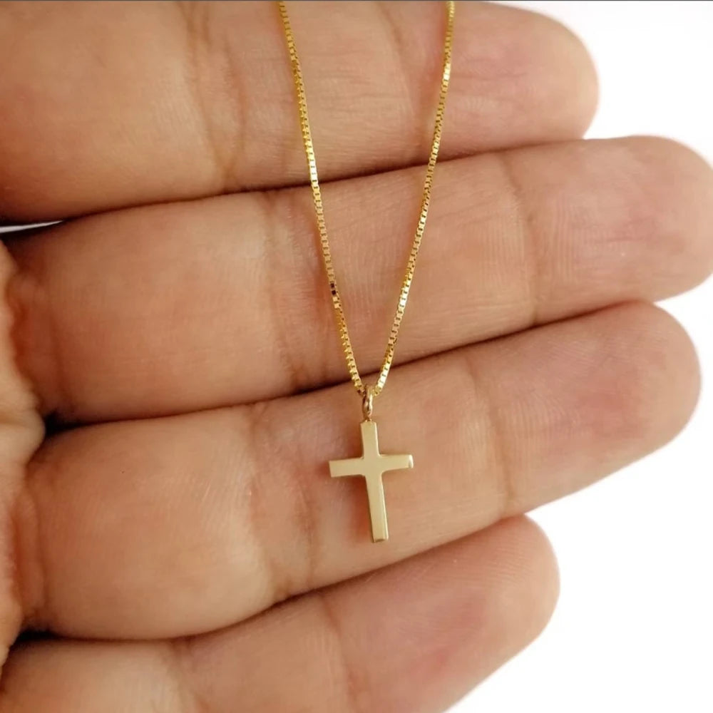 Cross chain pendant minimalist Christian necklace elegantcasual pendant necklace