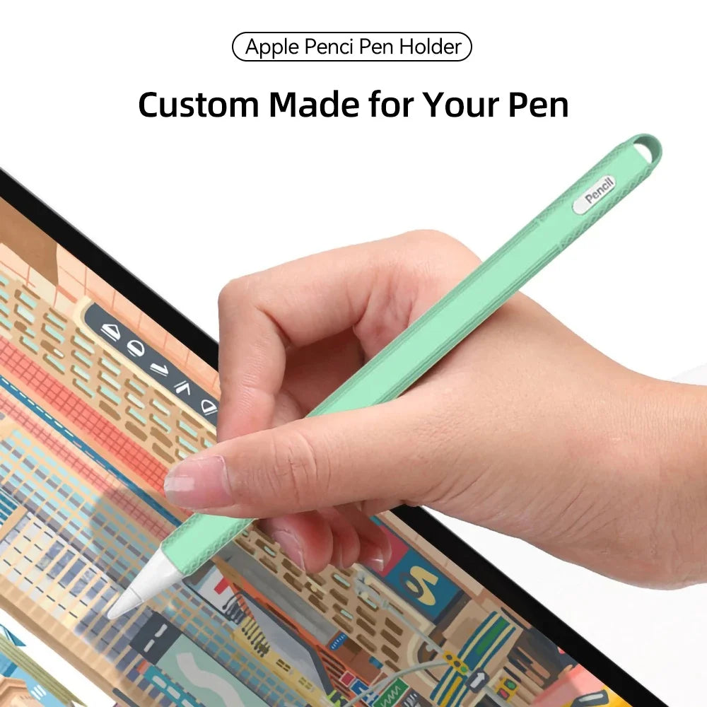 For Apple Pencil 2nd Gen Soft Silicone Cover Protector Stylus Touch Pen Case IPad Accessories