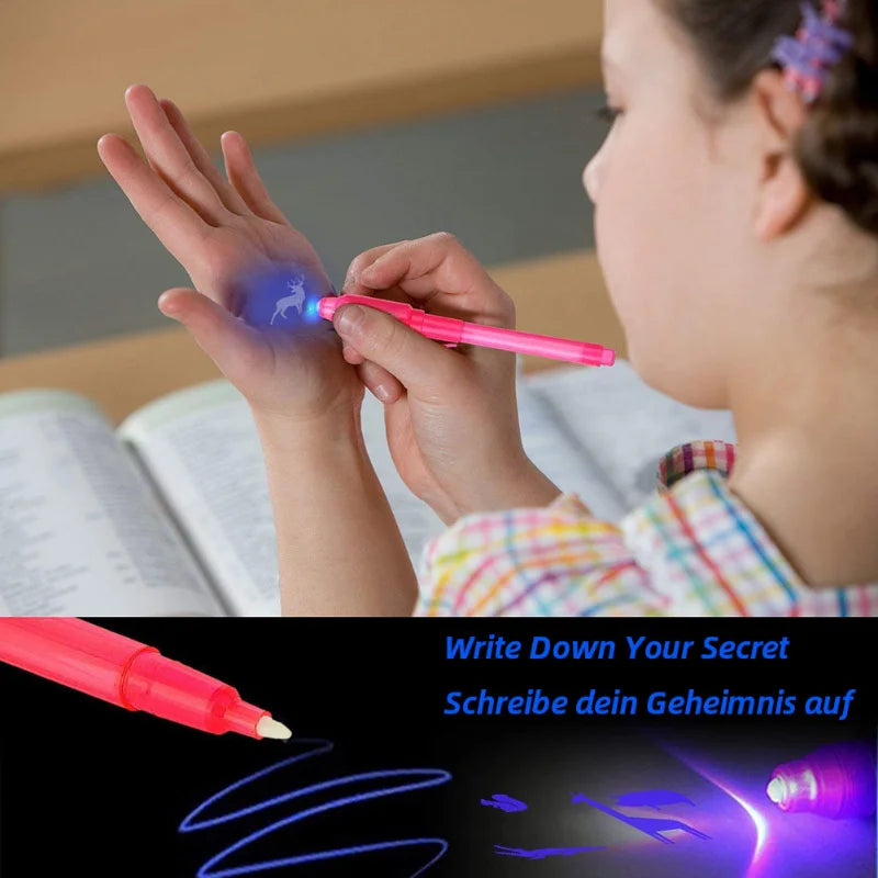 Luminous Light Pen Magic Purple 2 In 1 UV Black Light Combo Education Toys