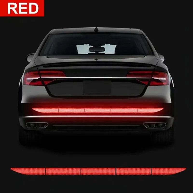 Car Trunk Reflective Stickers Anti Rear Collision Warning Car Rear Insurance Cover Anti Collision Protection Stickers 2pcs