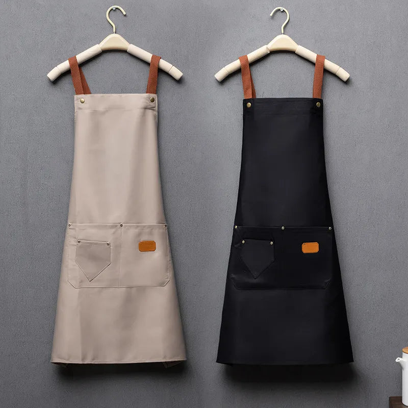 Kitchen Aprons for Woman Men Chef Work Apron for Grill Restaurant Bar