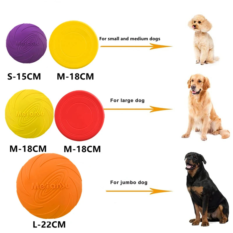 Bite Resistant Flying Disc Toys For Dog Multifunction Pet Puppy Training Toys Outdoor Interactive Game