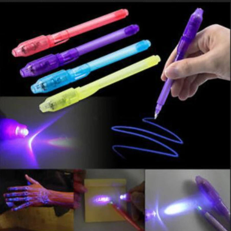 Luminous Light Pen Magic Purple 2 In 1 UV Black Light Combo Education Toys