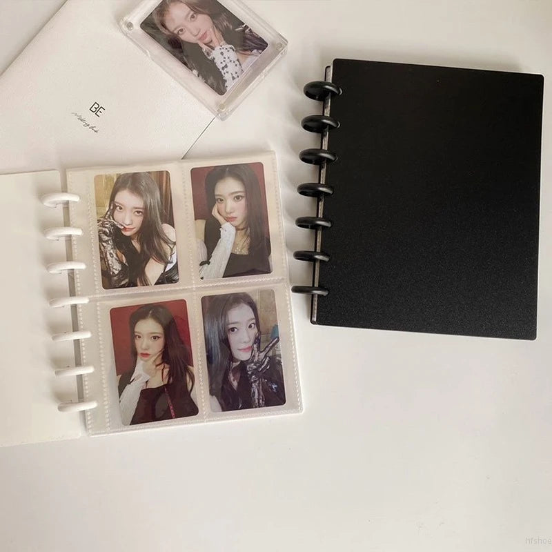 3Inch Kpop Binder Photocards Cards Collect Book Photocard Holder Book Transparent Loose-Leaf Photo Sleeve Idol Photo Card Holder