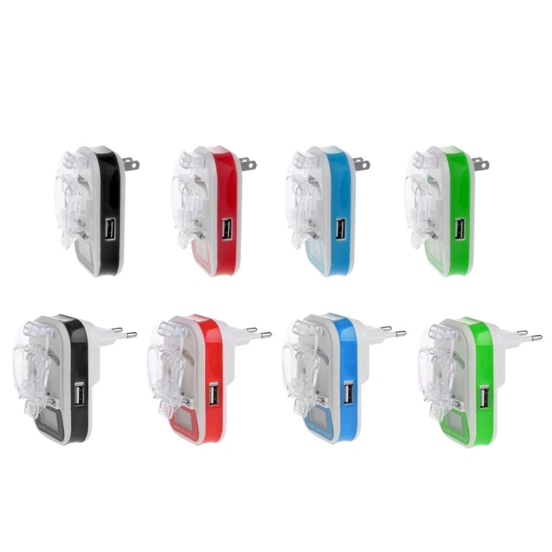 USB Universal Battery LCD Screen EU/US Plug Lightweight