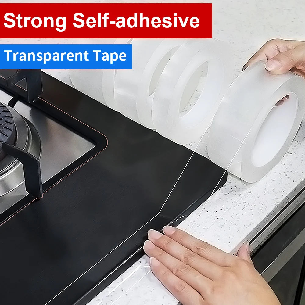 Sink Self-adhesive Waterproof Transparent Tape Water Seal Gap Strip Silicone Stickers