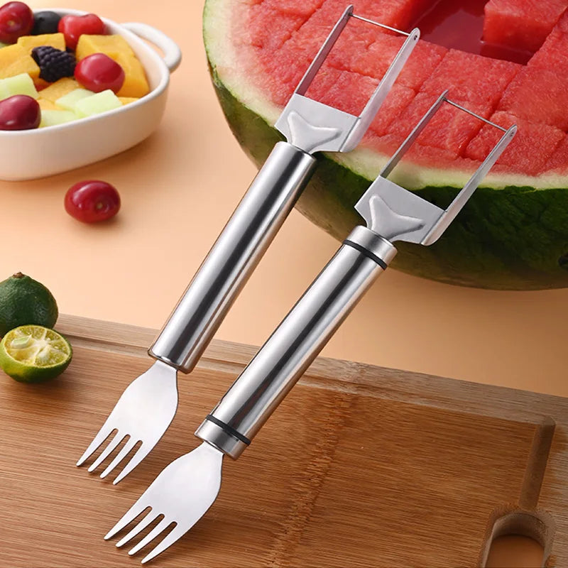 Stainless Steel Windmill Watermelon Cutter Fruit Slicer Tool Watermelon Digger