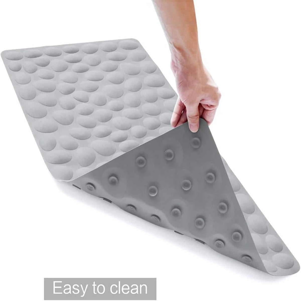 Bathroom floor mat Super anti-slip bathtub mat Bath mat Stone pattern plastic