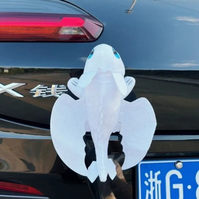 Cartoon Plush Decoration Car Interior Accessories Black Flying Dragon