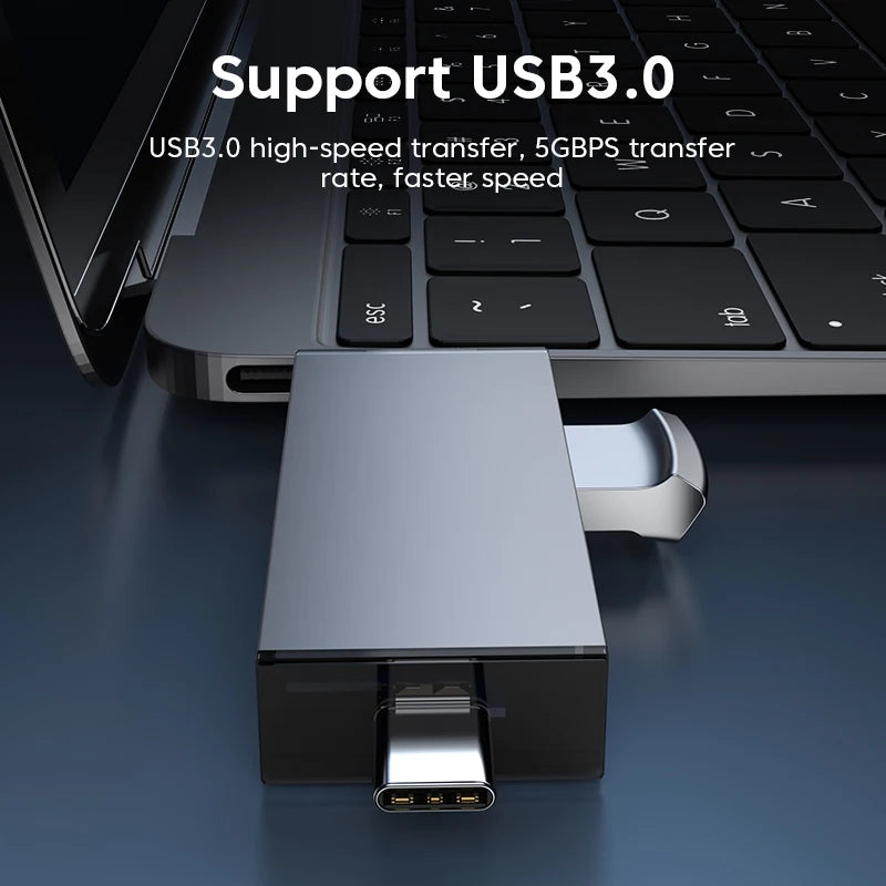 7 In 1 Multifunction Usb 3.0 Card Reader Micro SD TF Card Memory Reader USB Flash Drive Type C Card Adapter OTG