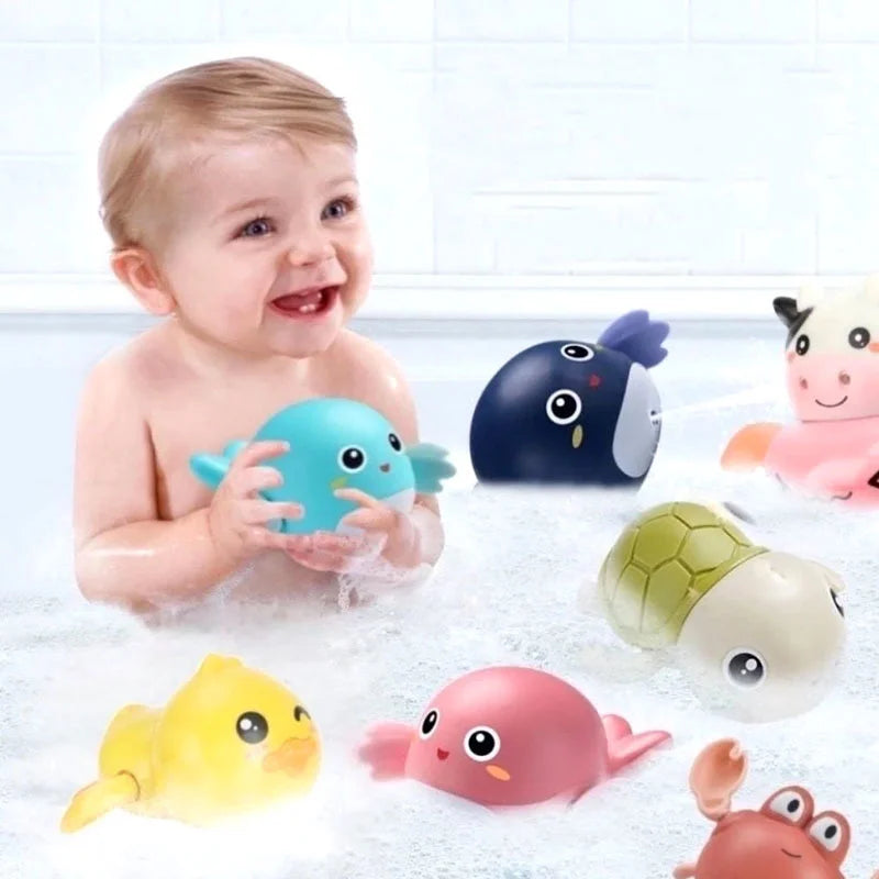 Baby Bath Toys Swimming Bathing Ducks Water Game For Toddler 12 24months