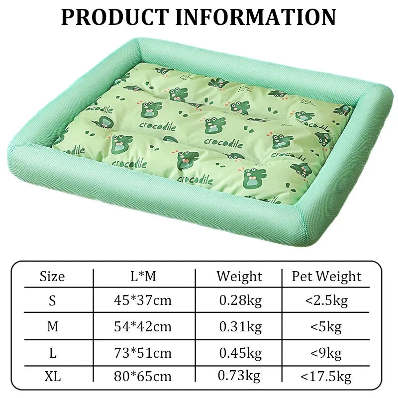 Pet Cat Bed Summer Cooling Cushion Ice Pad Dog Sleeping Square Mat for Puppy Dogs Cats Pet Kennel Top Quality Cool Cold