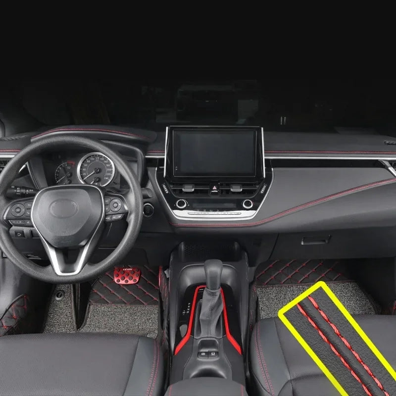 Self-adhesive Moulding Trim Car Interior Styling Dashboard PU Leather Decoration