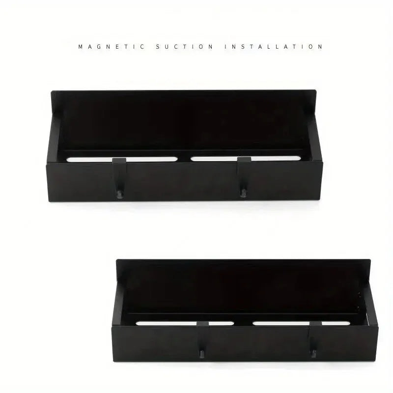 2pcs Magnetic Storage Shelf Side Hanging Storage Rack Multifunctional