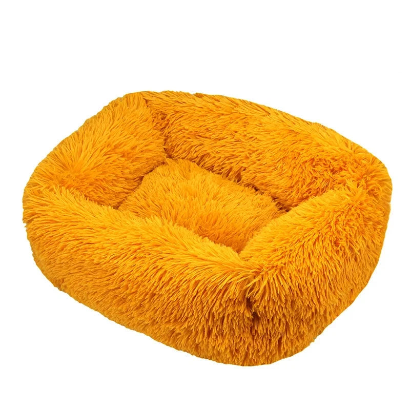 Dog Bed Sleeping Mat Winter Fluffy Plush Cat Bed Square Dog Beds Soft Puppy Cushion