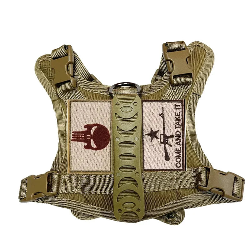 Cat Puppy Tactical Vest Training Harness for Small Dogs Adjustable Military Outdoor Working Cat Harness