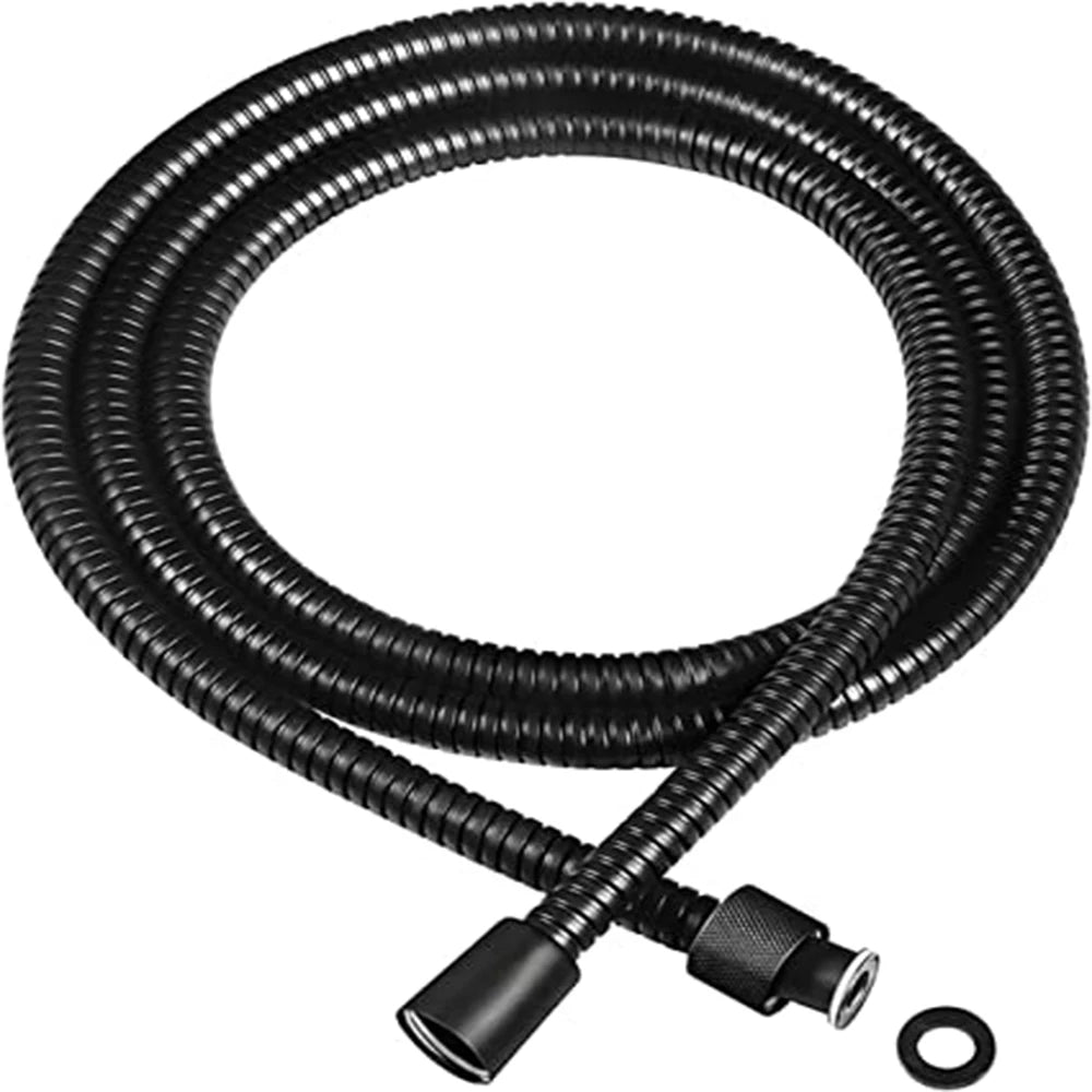 1.5/2M Black SUS 304 Flexible Shower Hose Long Shower Water Hose Extension