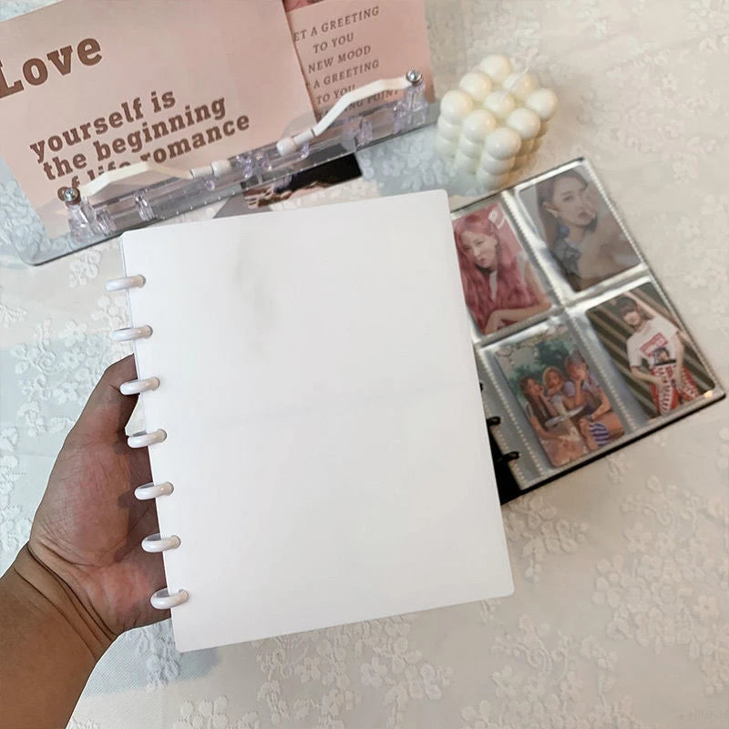 3Inch Kpop Binder Photocards Cards Collect Book Photocard Holder Book Transparent Loose-Leaf Photo Sleeve Idol Photo Card Holder