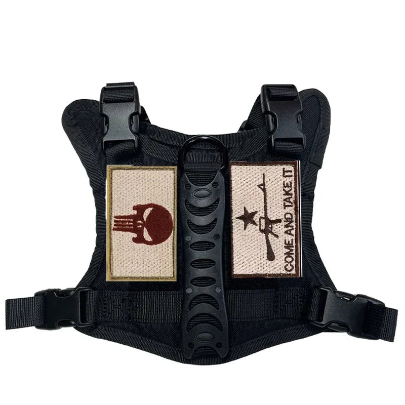 Cat Puppy Tactical Vest Training Harness for Small Dogs Adjustable Military Outdoor Working Cat Harness