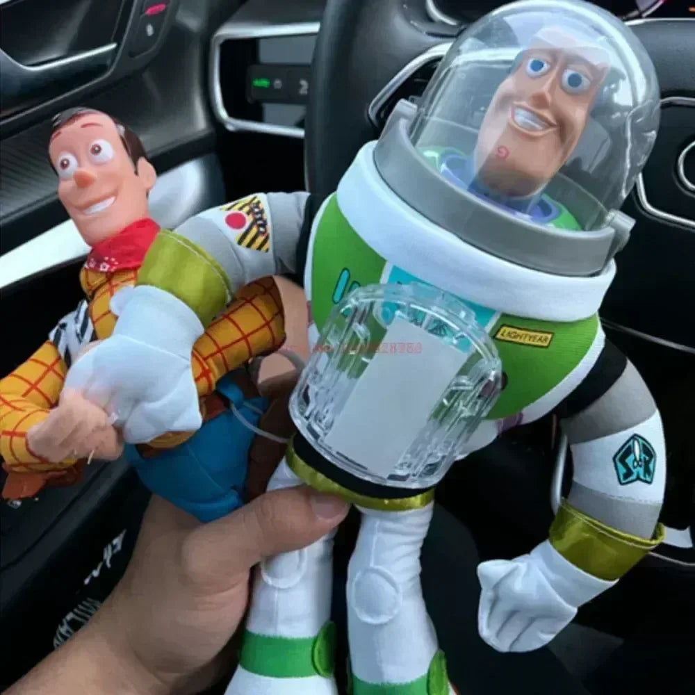 Funny Dolls Buzz Lightyear Rescue Woody Plush Dolls Auto Car Exterior Decoration