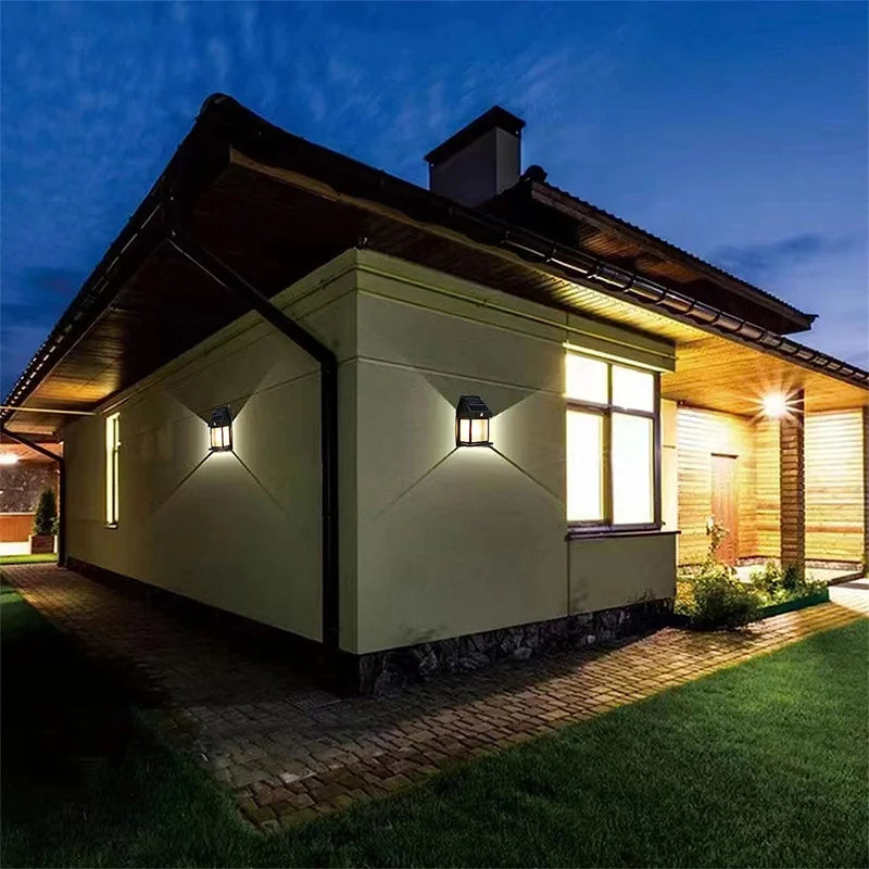 Solar Wall Lights Tungsten Waterproof Wireless Motion Sensor Security Lamps