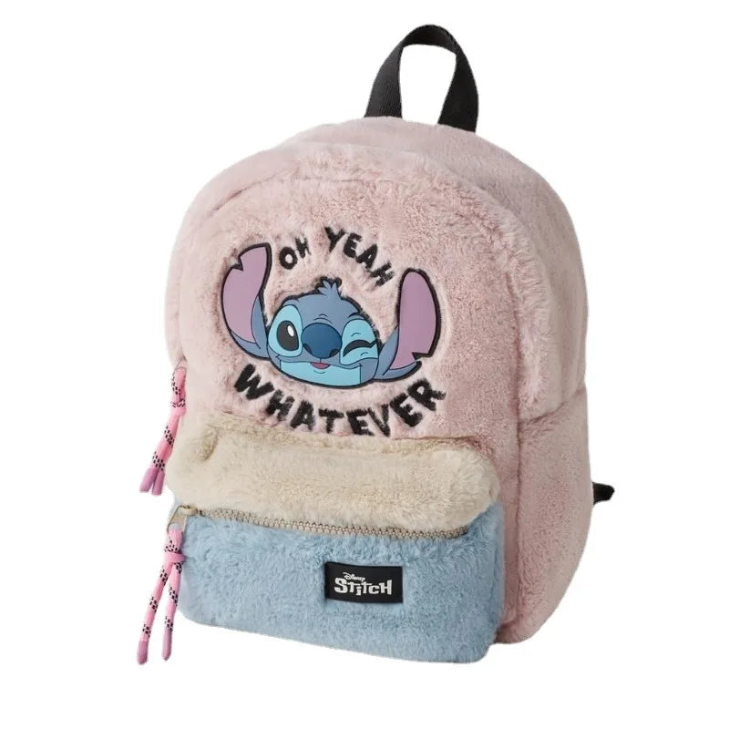 Disney New Cartoon Stitch Plush Children's School Bag Kindergarten Backpack