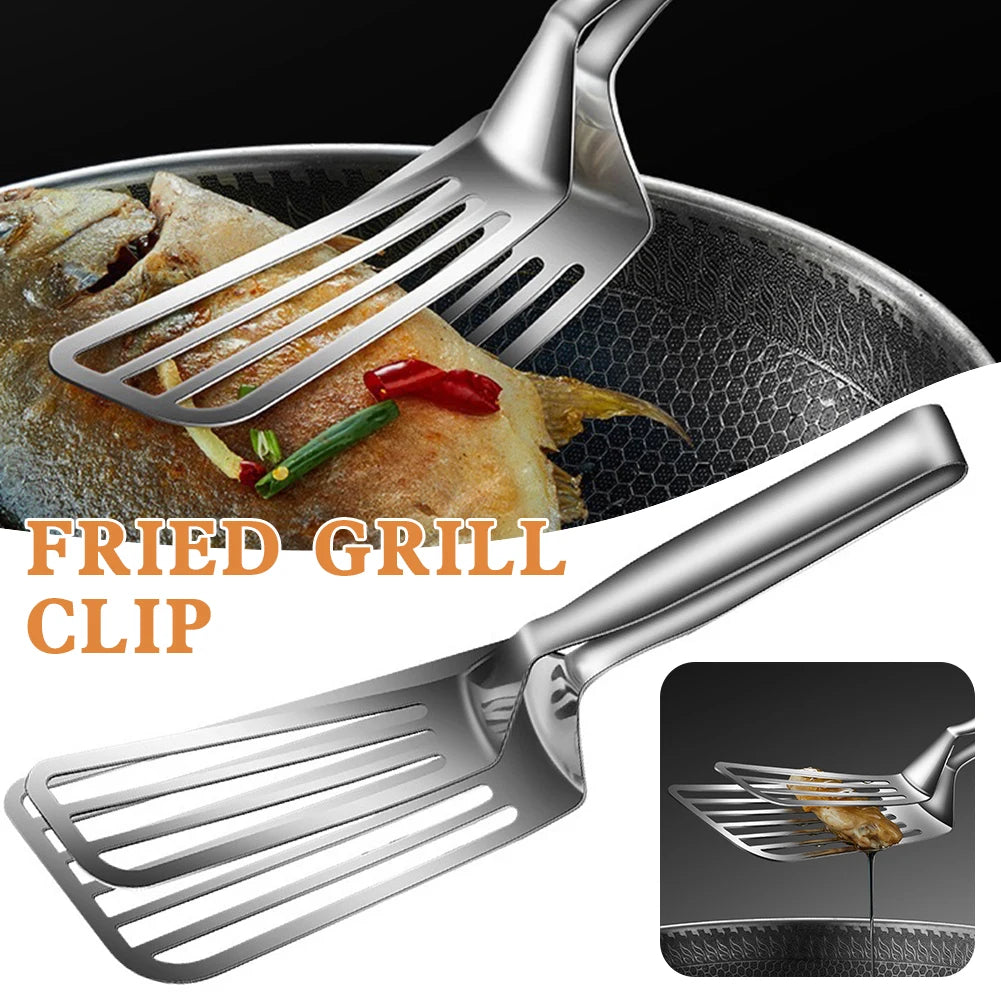 Stainless Multifunctional  Steel Grilling Tongs High Temperature Resistant Food Clip For Home Kitchen Tools