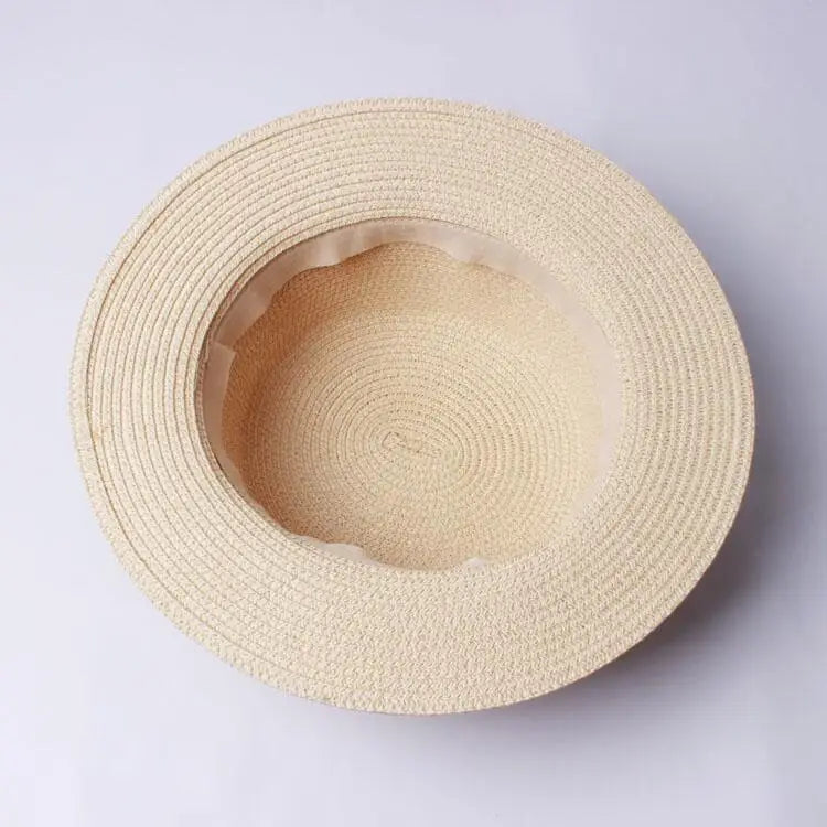 Parent-Child Bucket Cap Women Sun Visor Bowknot Straw Hat Sunshade Wide Cap