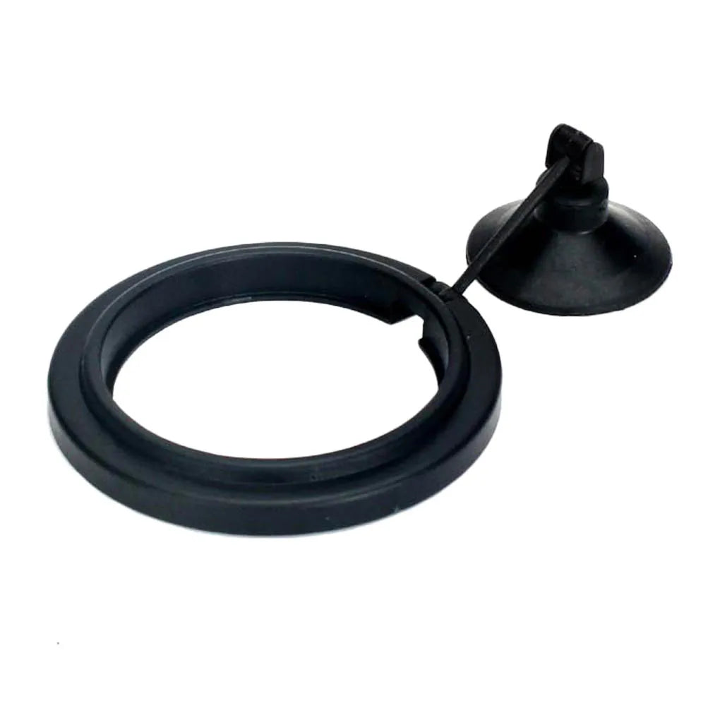 Aquarium Feeding Ring Fish Tank Station Floating Food Tray Feeder Square Circle Accessory Fish Food Feeder Suction Cup Black