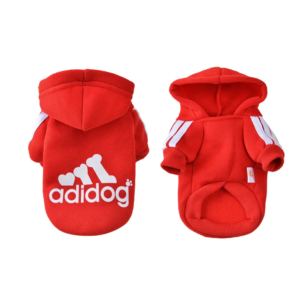 Adidog Dog Hoodie Pet Dog Jumpsuit Clothing French Bulldog Puppy Chihuahua Pug Small Medium