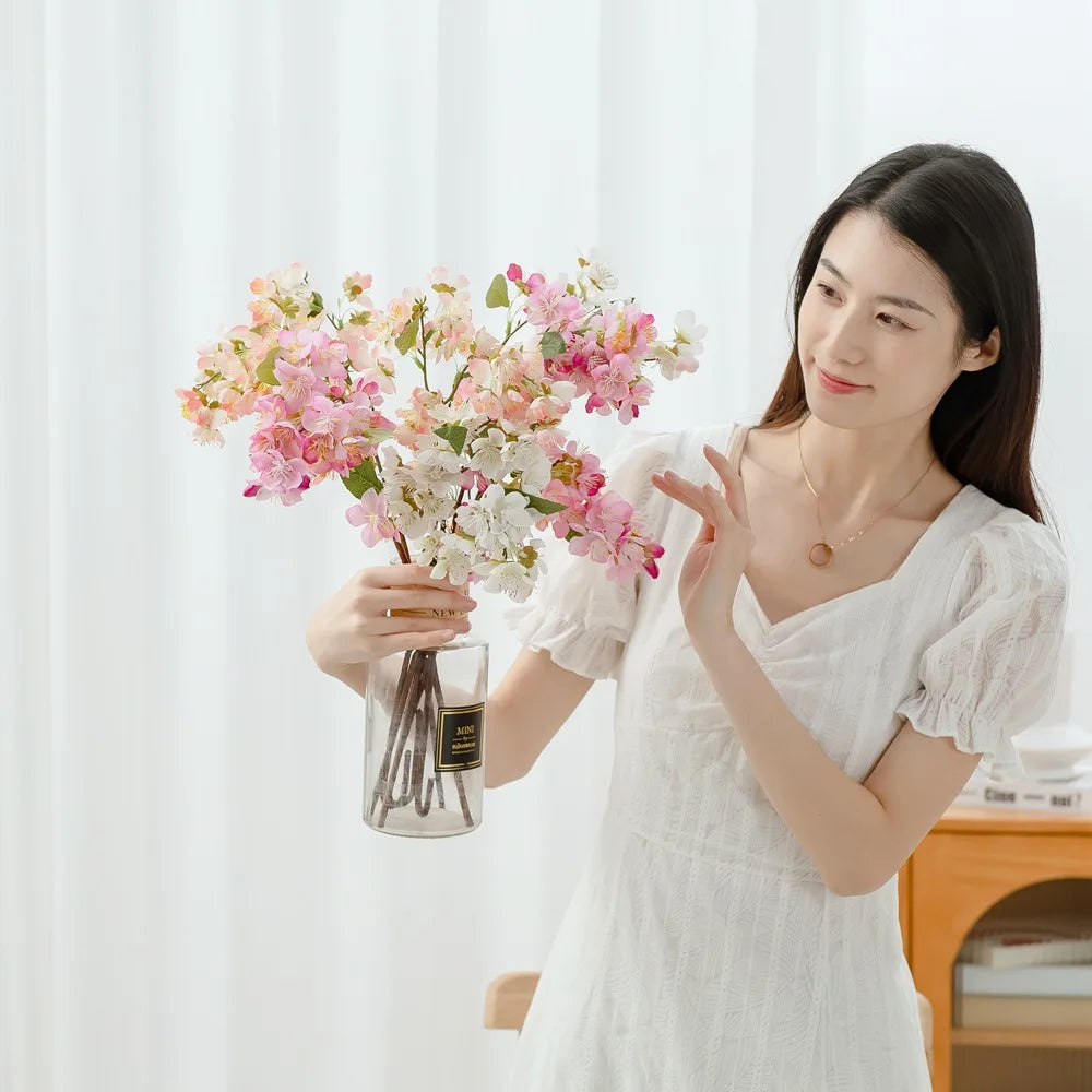 Artificial Silk Cherry Blossom Branch Wedding Photography Fake Flowers