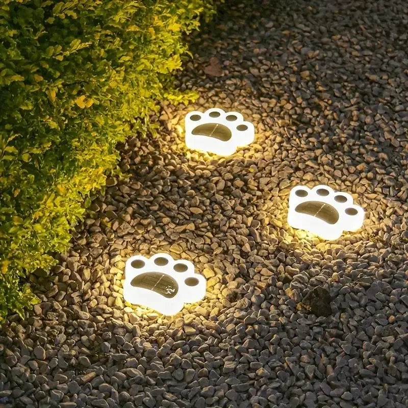 4/1Pack Solar cat claw buried light outdoor waterproof  decoration lawn light